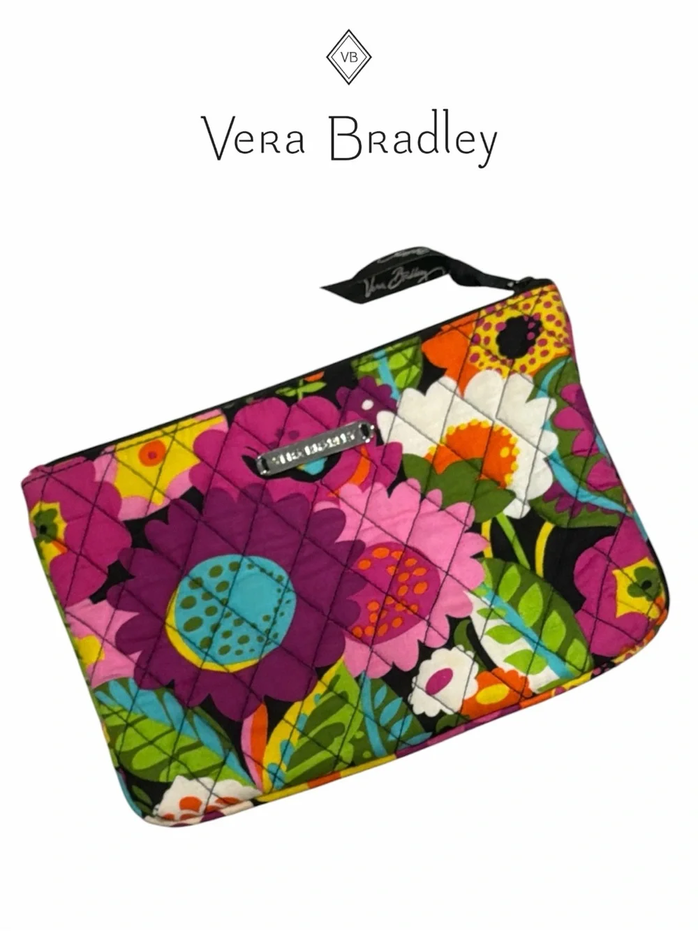 Vera Bradley Va Va Bloom Pattern Cosmetic Bag